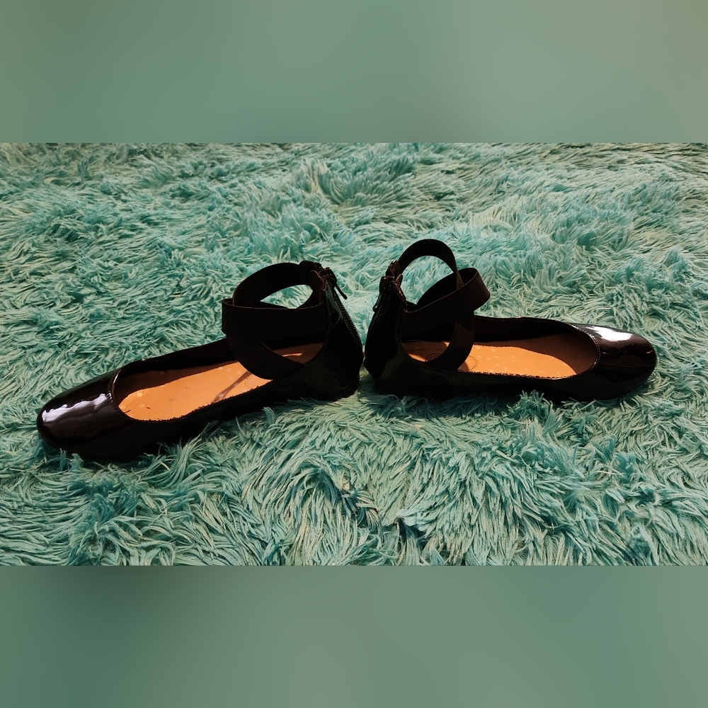 WONDER NATION GIRLS ANKLE STRAP Casual  Ballet Shoes - Picture 3 of 5